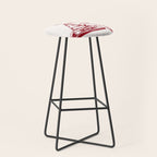Wine  and  Cheese Club Doodle Illustration Stool Gallery Image 1