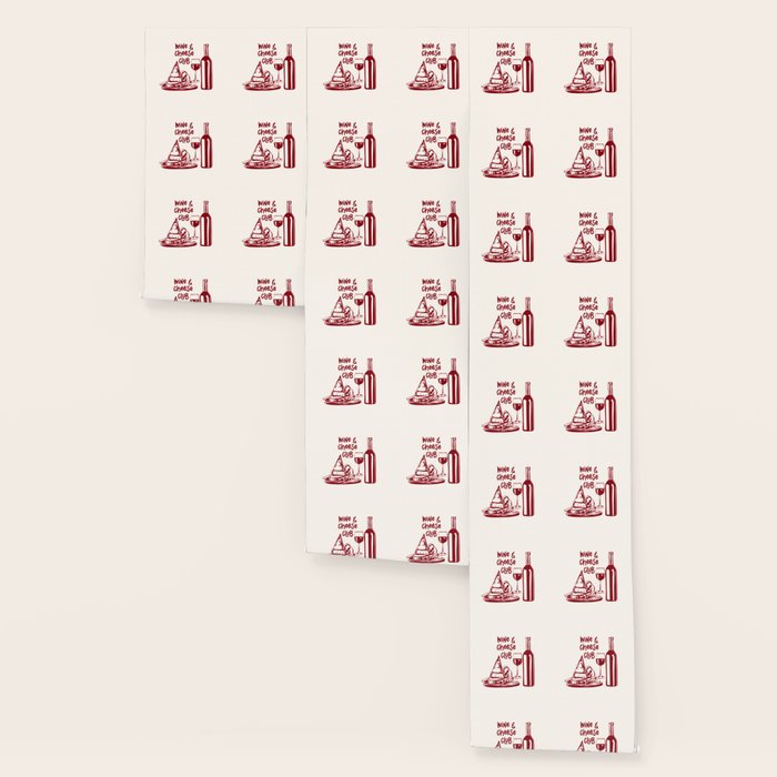Wine  and  Cheese Club Doodle Illustration Wallpaper Gallery Image 3
