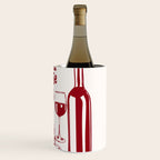Wine  and  Cheese Club Doodle Illustration Wine Chiller Gallery Image 3