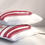 Wine  and  Cheese Club Doodle Illustration Pillow Sham Gallery Image 3