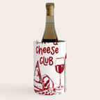 Wine  and  Cheese Club Doodle Illustration Wine Chiller Gallery Image 1
