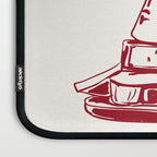 Wine  and  Cheese Club Doodle Illustration Laptop Sleeve Gallery Image 3