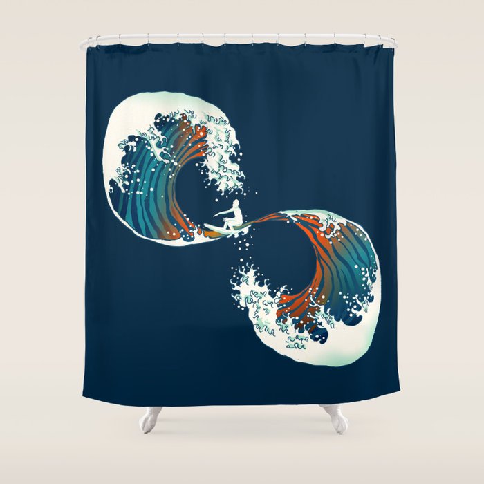 The Wave is forever Shower Curtain Gallery Image 1