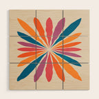 Vintage California Sun: Star Leaf Matisse Edition Wood Wall Art Gallery Image 1