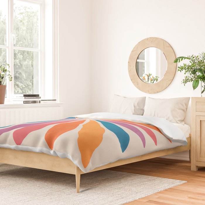 Vintage California Sun: Star Leaf Matisse Edition Duvet Cover Gallery Image 2
