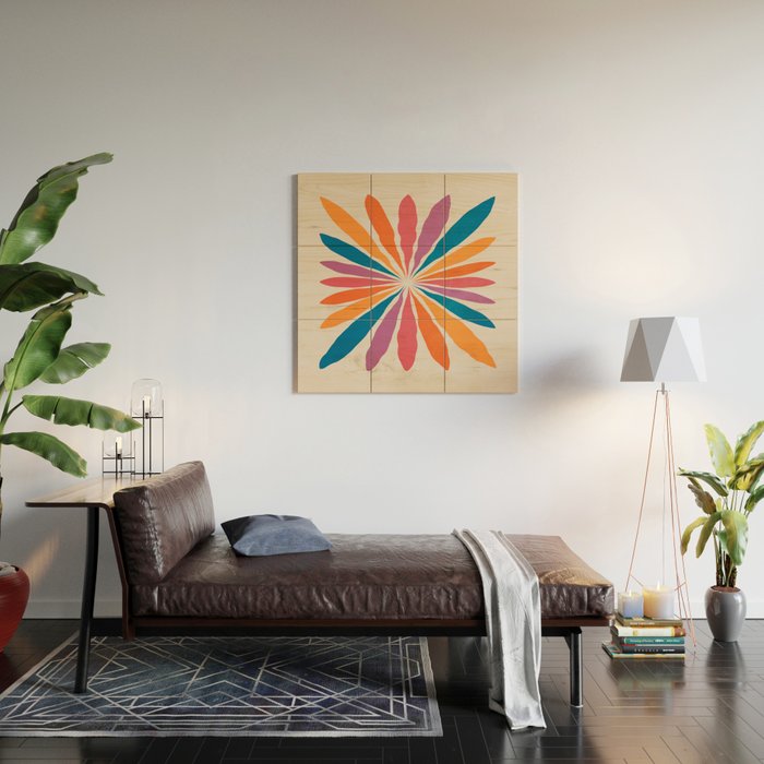 Vintage California Sun: Star Leaf Matisse Edition Wood Wall Art Gallery Image 2