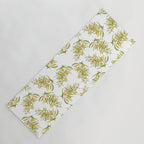Australian Wattle Flower, Illustration Yoga Mat Gallery Image 1