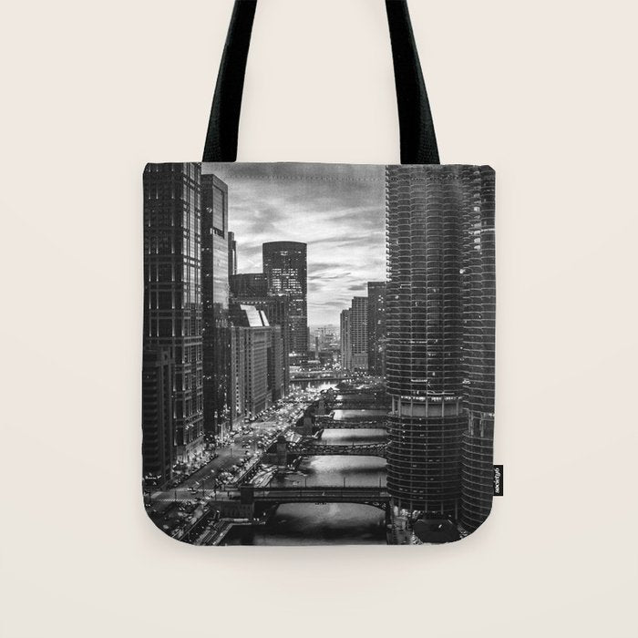 Chicago Skyline Tote Bag Gallery Image 1