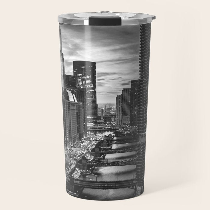 Chicago Skyline Travel Mug Gallery Image 1