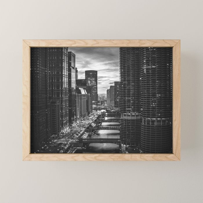 Chicago Skyline Mini Art Print Gallery Image 1