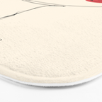 Minimalist Cherry Cosmo Cocktail Drink Bath Mat Gallery Image 3
