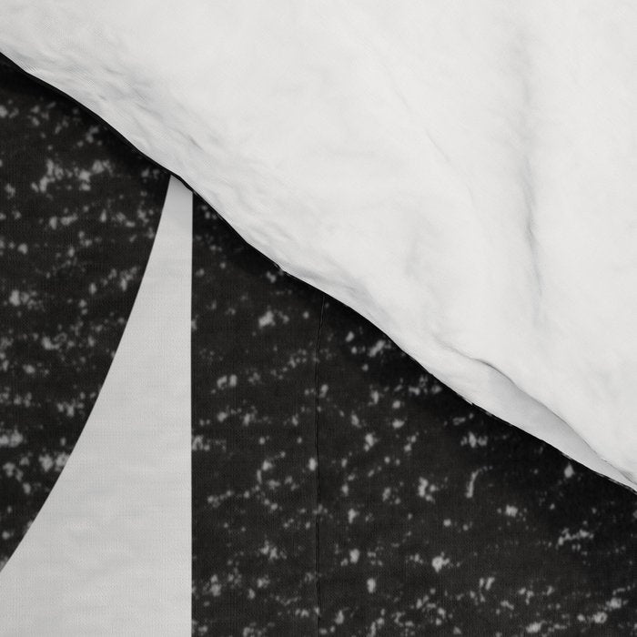 Black and White Mid Century Modern Op Art Comforter Gallery Image 4