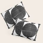 Black and White Mid Century Modern Op Art Pillow Sham Gallery Image 3