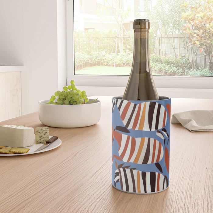 Striped Running Horses Wine Chiller Gallery Image 4