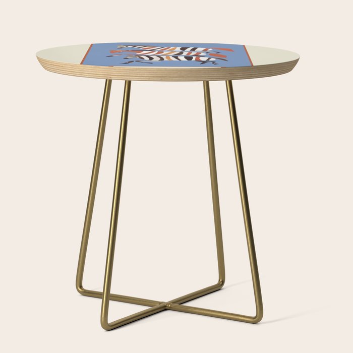 Striped Running Horses Side Table Gallery Image 1