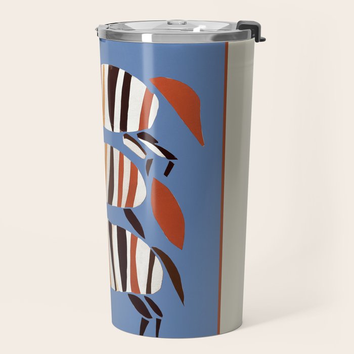 Striped Running Horses Travel Mug Gallery Image 2