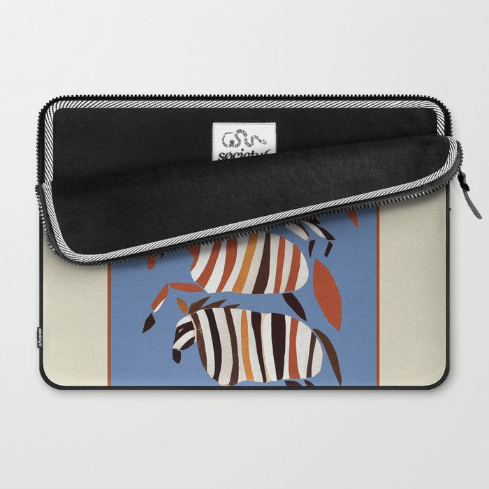 Striped Running Horses Laptop Sleeve Gallery Image 2