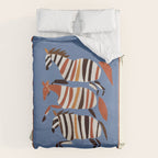 Striped Running Horses Duvet Cover Gallery Image 6
