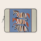 Striped Running Horses Laptop Sleeve Gallery Image 1