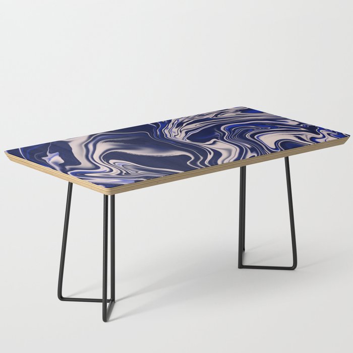Dark blue marbled art Coffee Table Gallery Image 1