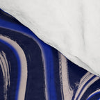 Dark blue marbled art Comforter Gallery Image 4