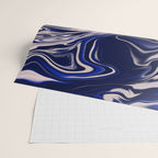 Dark blue marbled art Wrapping Paper Gallery Image 2