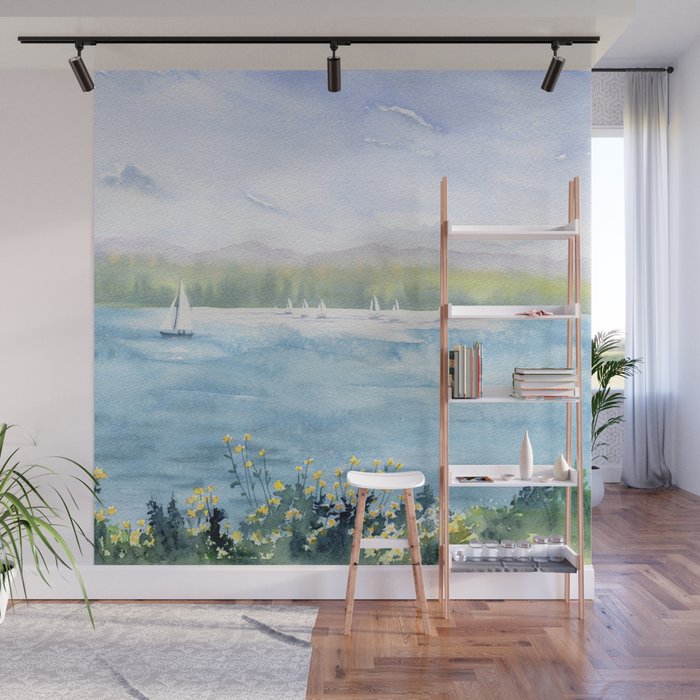 Cayuga Lake Regatta Wall Mural Gallery Image 1