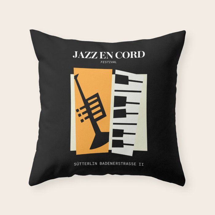 Jazz | Bauhaus II Throw Pillow Gallery Image 6