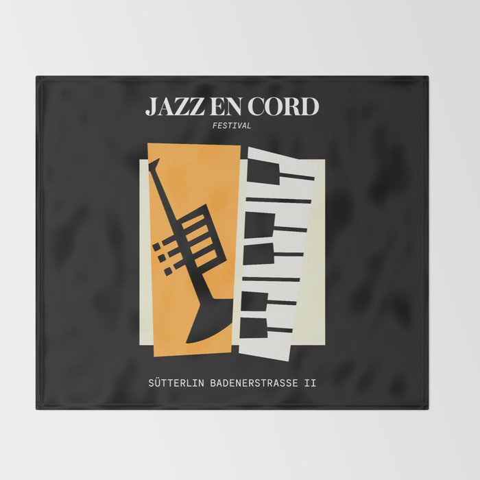Jazz | Bauhaus II Throw Blanket Gallery Image 2