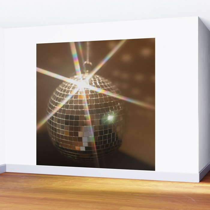 Festive Disco Ball Sparkling Holiday Party Room Decor Photography Wall Mural Gallery Image 2