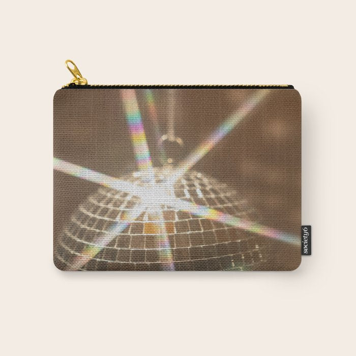 Festive Disco Ball Sparkling Holiday Party Room Decor Photography Carry All Pouch Gallery Image 1