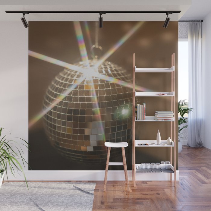 Festive Disco Ball Sparkling Holiday Party Room Decor Photography Wall Mural Gallery Image 1