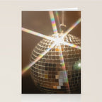 Festive Disco Ball Sparkling Holiday Party Room Decor Photography Stationery Card Gallery Image 2