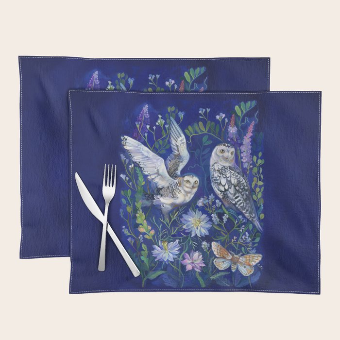 Flower Garden Owls Placemat Gallery Image 1