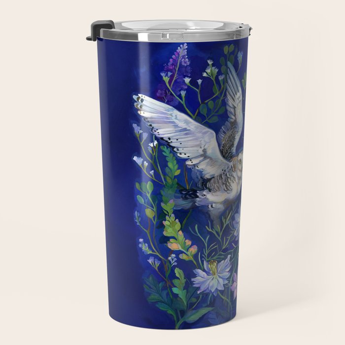 Flower Garden Owls Travel Mug Gallery Image 3