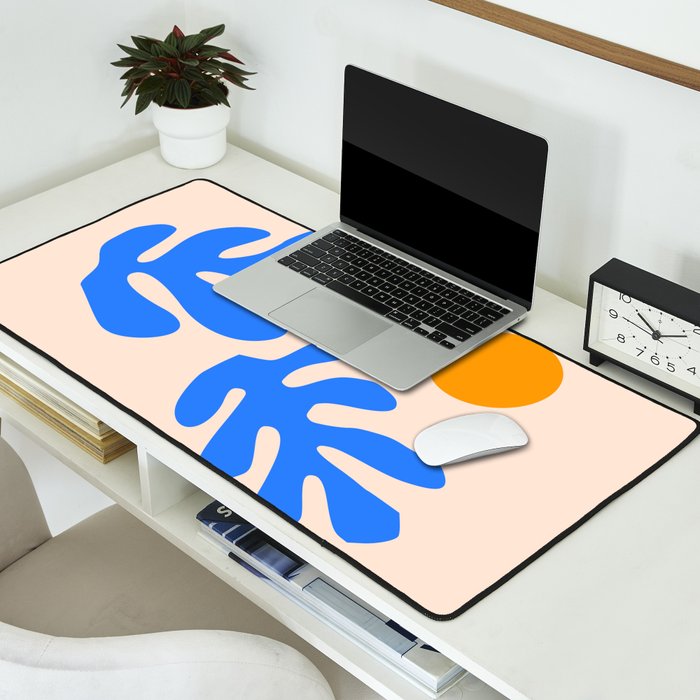 Henri Matisse - Leaves - Blue Desk Mat Gallery Image 2