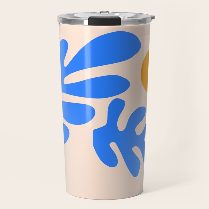 Henri Matisse - Leaves - Blue Travel Mug Gallery Image 1