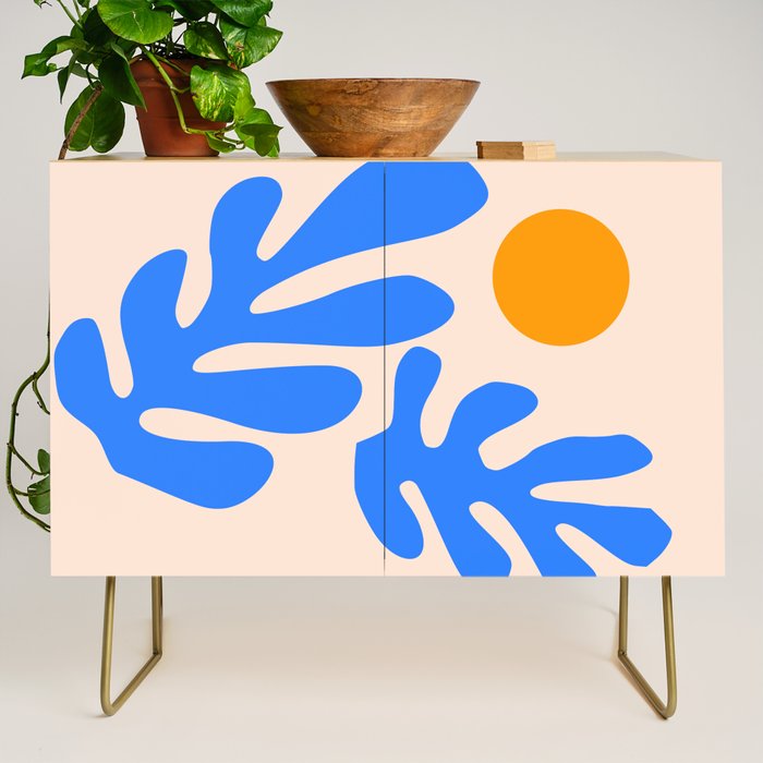 Henri Matisse - Leaves - Blue Credenza Gallery Image 1