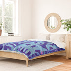 Blue Egyptian Series Patterned Pillow Duvet Cover Gallery Image 2