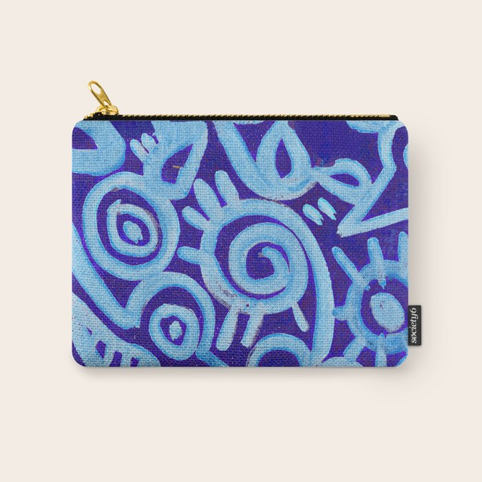 Blue Egyptian Series Patterned Pillow Carry All Pouch Gallery Image 1