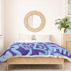 Blue Egyptian Series Patterned Pillow Duvet Cover Gallery Image 3