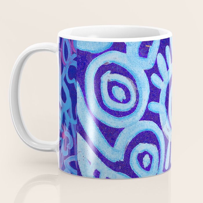 Blue Egyptian Series Patterned Pillow Coffee Mug Gallery Image 3