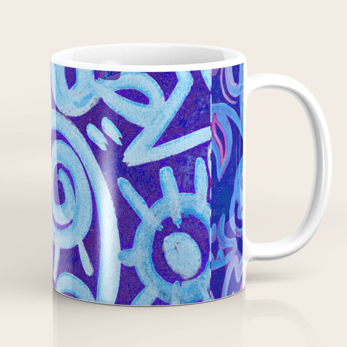 Blue Egyptian Series Patterned Pillow Coffee Mug Gallery Image 1