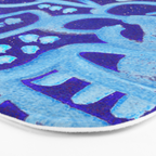 Blue Egyptian Series Patterned Pillow Bath Mat Gallery Image 3