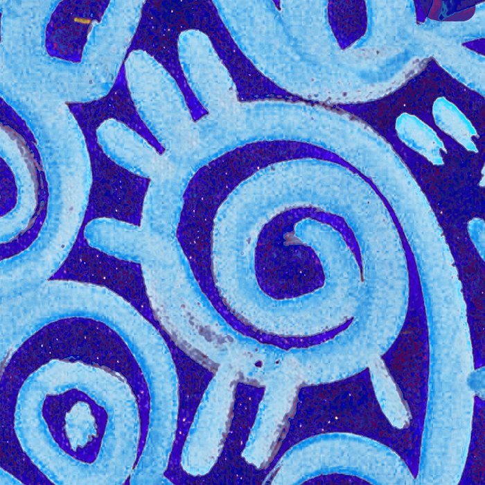 Blue Egyptian Series Patterned Pillow Coffee Mug Gallery Image 2