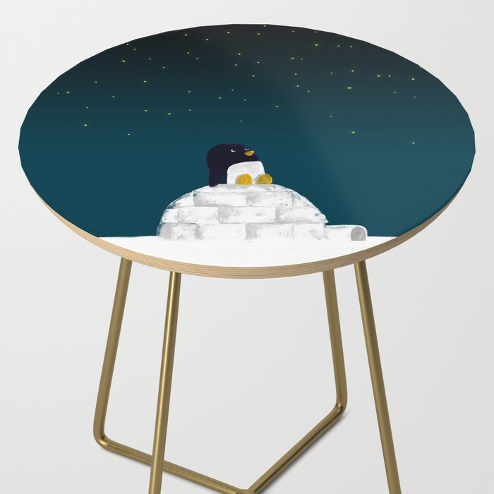 Star gazing - Penguin's dream of flying Side Table Gallery Image 2