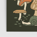 Mushroom Garden Winter Night Poster Gallery Image 3