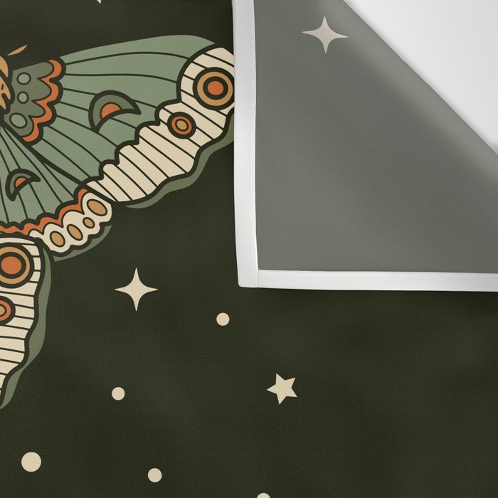 Mushroom Garden Winter Night Wall Tapestry Gallery Image 3