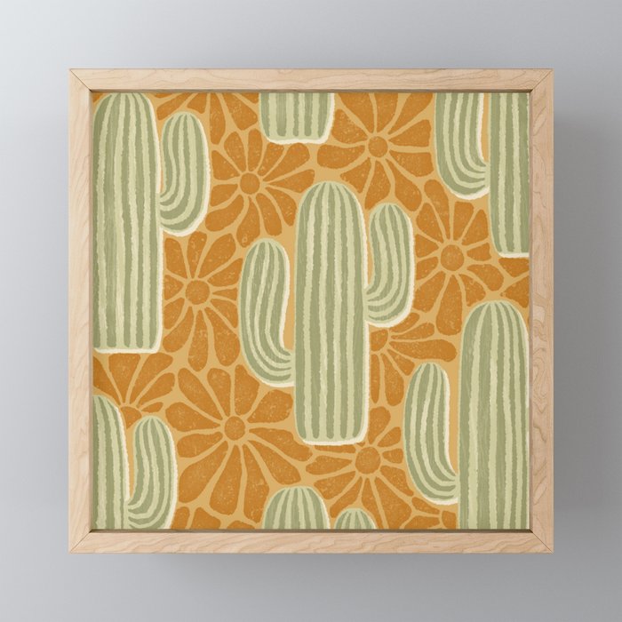 Sonora - gold and sage Mini Art Print Gallery Image 1