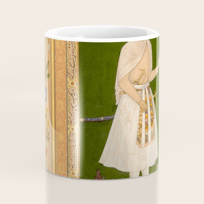 Portrait of Raja Bikramajit Mughal Watercolor Art Coffee Mug Gallery Image 4